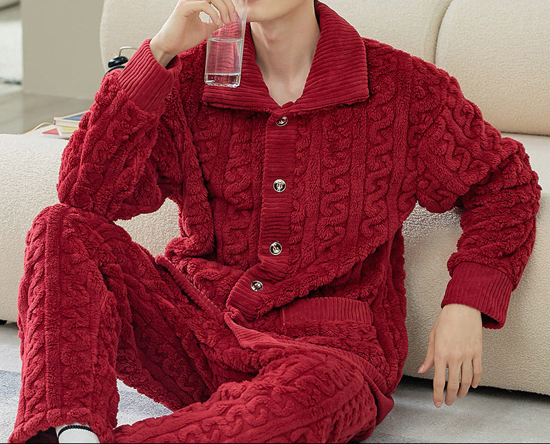 Ensemble Pyjama Homme Polaire - Chaud & Confort