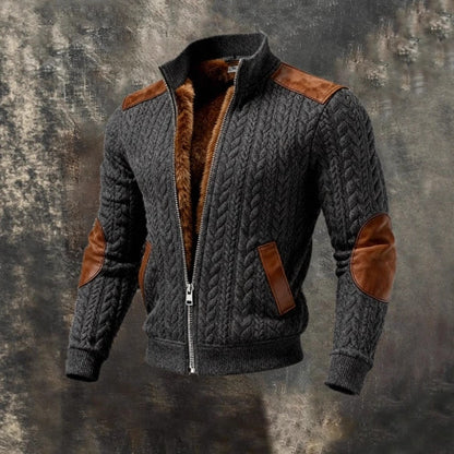 Veste Jacquard Tricotée – Style & Confort