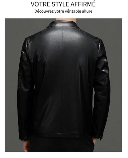 Veste en Cuir PU Style Business