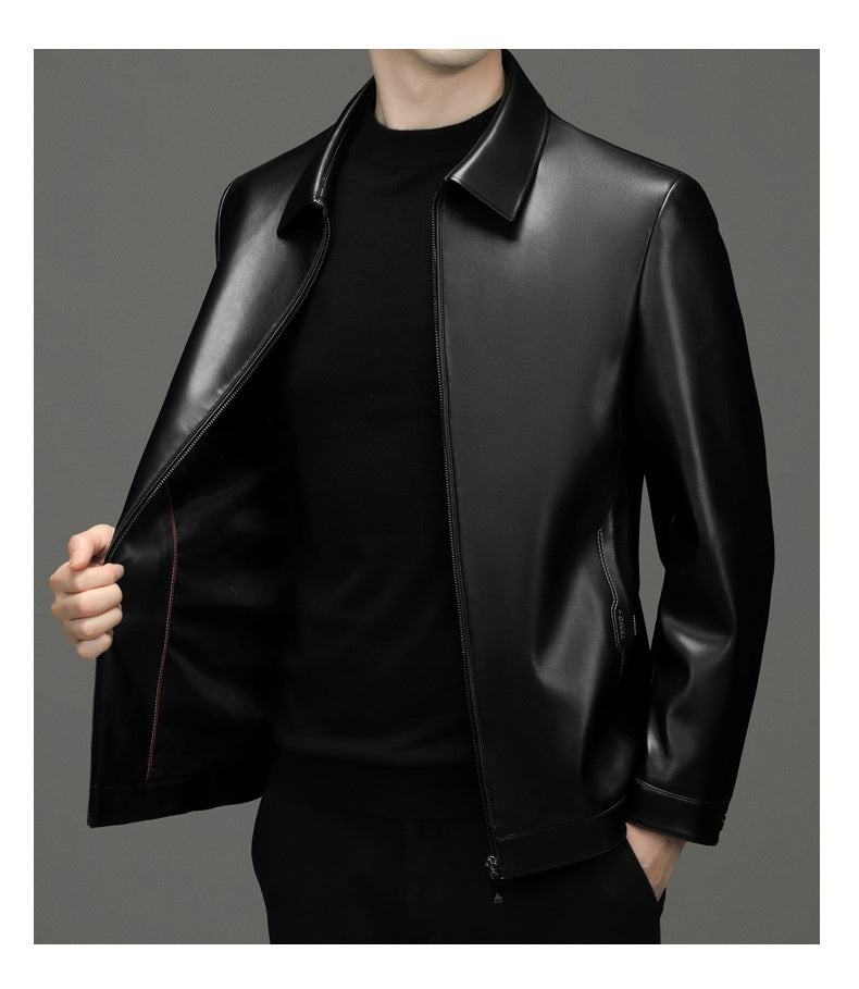 Veste en Cuir PU Style Business