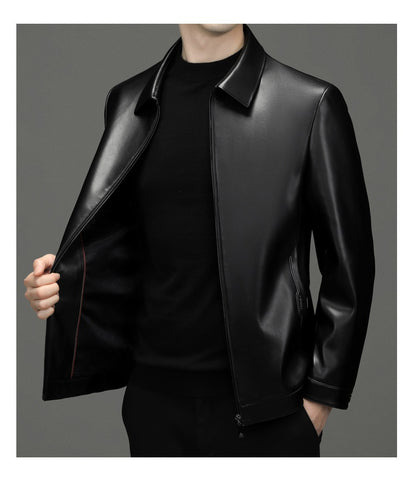 Veste en Cuir PU Style Business